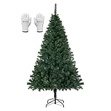【Fácil de montar y almacenar】El árbol de Navidad está dividido en cuatro partes, fácil de montar, desmontar y almacenar. Después del simple montaje, puede separar completamente todas las puntas de las ramas para que el árbol de Navidad sea más real y completo.