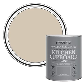 Rust-Oleum Beige Kitchen Cupboard Paint in Gloss Finish - Butterscotch 750ml