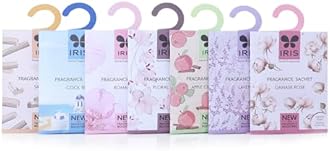 Iris Homefragrances Set of 7 Fragrance Sachet -Sandal, Coolblue, Floral Musk, Romance, Lavender, Apple Cinnamon and Damask Rose