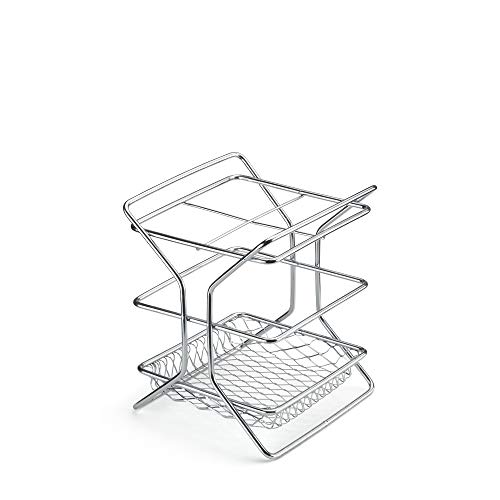 Porta Talheres com Divisória, 16cm, Cromado, Arthi