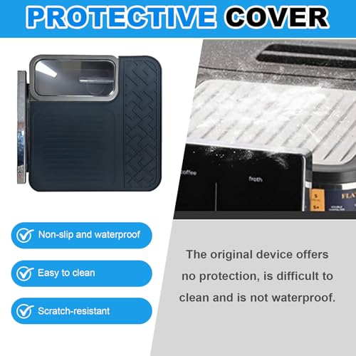 2-in-1 Top and Sliding Mat for Ninja Luxe Coffee Machine Accessories, Waterproof Heat-Resistant Protector & Anti-Slip Coffee Machine Mat - Image 4