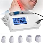 Macchina for terapia ad onde d'urto ED, macchina for onde d'urto for massaggiatore muscolare del corpo, con 5 testine massaggianti, massaggiatore for alleviare il dolore muscolare for il trattamento d