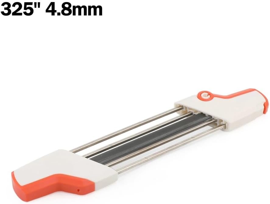 2 in 1 Chainsaw Teeth Quick Sharpener File Fit .325" 4.8mm Chain US,Replacement for OEM