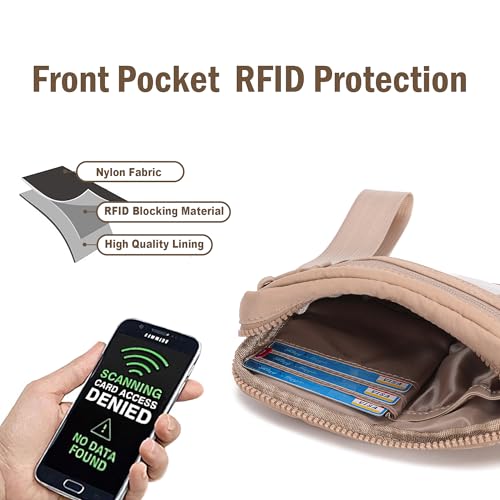 Image of Haytijoe Small Wristlet Wallets for Women Valentines Day Gifts RFID Blocking Travel Wallet Quilted Nylon Phone Purse