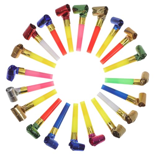 Toyvian 20pièces Sifflets De Fête Pour Garçon Fille Lot De Forme De Dragon Jouets Sonores Portables Pour Anniversaire Et Célébrations