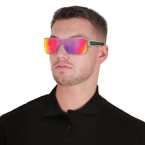 Image of Oakley Man Sunglasses Polished Clear Frame, Prizm Black Polarized Lenses, 0MM