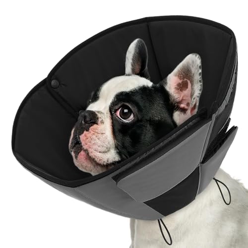 Queenmore Dog Cones for Medium Dogs, Soft Dog Cone Collar After Surgery
