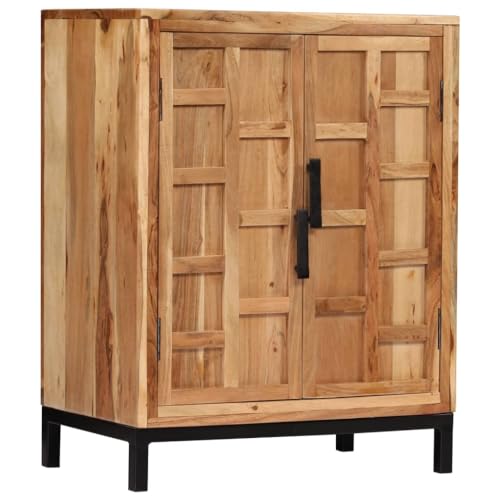 vidaXL Buffet Marron Bahut Vaisselier Meuble Commode Bois d'Acacia Solide