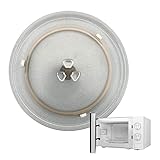 【Tocadiscos de microondas】 El plato giratorio de vidrio redondo es adecuado para varias marcas/modelos de hornos de microondas.Ideal para calentar todos tipo de alimentos en el microondas.Diámetro del tocadiscos: 245 mm (9,6 pulgadas)/255 mm (10 pulgadas)/270 mm (10,6 pulgadas)/315 mm (12,4 pulgadas)