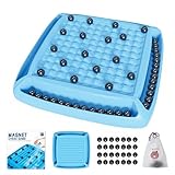 Magnet Game, Magnet Chess Game for Kids 8-12 with 28pcs, Magnetic Board Games for Kids and Adults, Gifts for Boys & Girls, 2-4 Players (Blue 28)