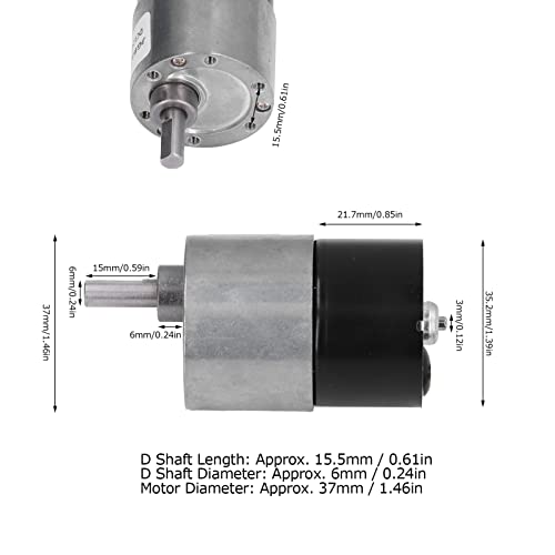 Moteur à engrenages électrique avec contrôle PWM et FG Feedback