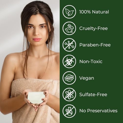 Natrulo Tea Tree Soap – Natural Defense Tea Tree Oil Wash Bar for Face & Body – Remedy Soap for Blemish-Prone Skin – Deeply Cleansing, Hydrating Cleanser for Calm, Fresh-Feeling Skin