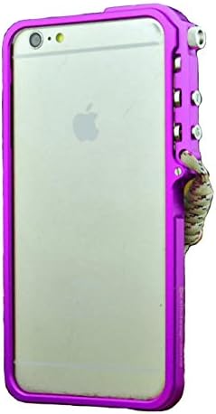 TsengChien Arm Trigger Metal Frame Case Mechanical Arm Metal Bumper for Apple Iphone 6 4.7" (purple)