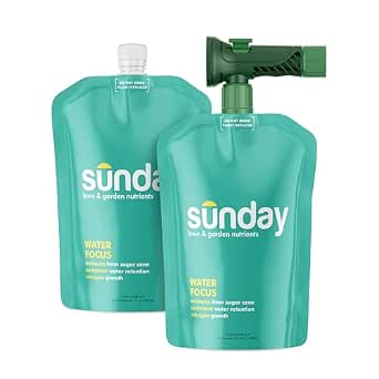Sunday Liquid Lawn Fertilizer for Drought, Hose-End Sprayer, 2 Pack