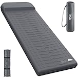 HiiPeak Memory Sleeping Pad, 7.6CM Thick Compact Foam Sleeping Mats with Pillow, 9.5 R-Value Insulated Camping Mattress Pad, Easy Inflate & Deflate, Inflatable Sleep Mat for Backpacking Car Tent