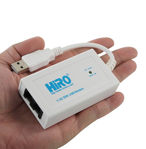 HIRO H50364 V92 56K External USB USB-C Type-C Type C Data FAX DIAL-UP Internet Modem Dual Port Built-in Buzzer Truly Plug N Play DRIVERLESS Installation Built-in Driver Windows FAX and SCAN 11 10 8.1