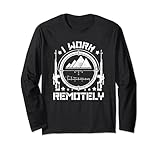 I Work Remotely with SVD. Simonov Reticle Long Sleeve T-Shirt