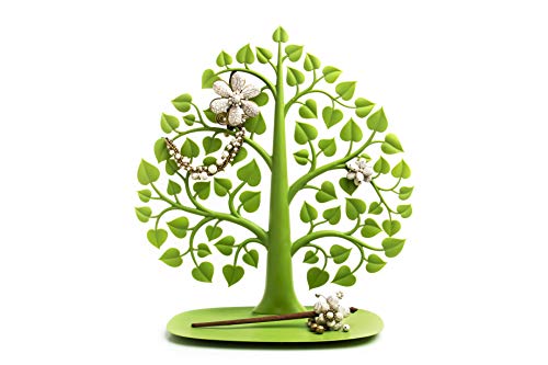 Bodhi schaal voor sleutels, geld, notities met boom in groen voor sieraden ca. 35 x 32 cm