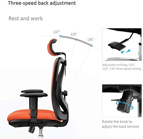 Xzgden Lightweight Office Chair,Ergonomic Swivel Office Desk Chair Computer Chairs Gaming Chair Reclining High Back Height Adjustable Kneeling Chair #TOP5