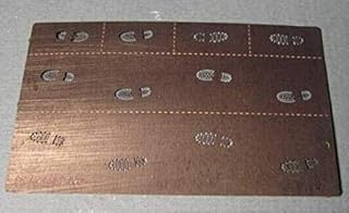 Dan Models 35542-1/35 Stencil for Applying Footprints from Boots. 2 Types