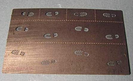 Pochoir de précision Dan Models 35542 avec 2 types d'empreintes de pas