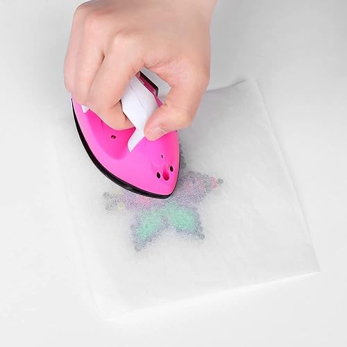 Miniatura 2 de KVMORZE 50 piezas de papel de planchar con cuentas fusibles, papel de planchado cuadrado transparente para termoestabilidad, accesorios de cuentas