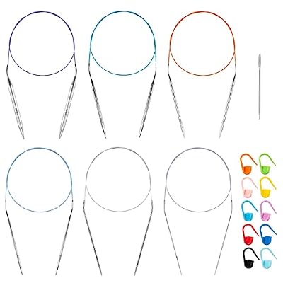 32-inch Stainless Steel Circular Needle Set (US 0 to 13)
