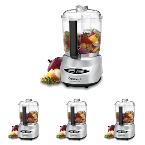 Image of Cuisinart Mini Prep Plus Food Processor,4 Cup,Brushed Stainless (Shiny),(Pack of 4)