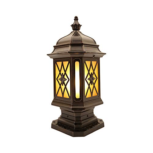 Lampadaire en aluminium de pilier extérieur au design artistique et noble