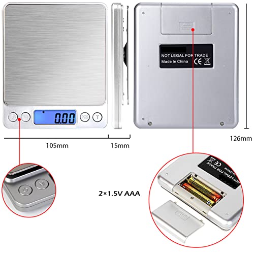 Jixik 3000G/0.1G Lcd Portable Mini Electronic Digital Scales Pocket Case Postal Kitchen Jewelry Weight Balance Scale #TOP1