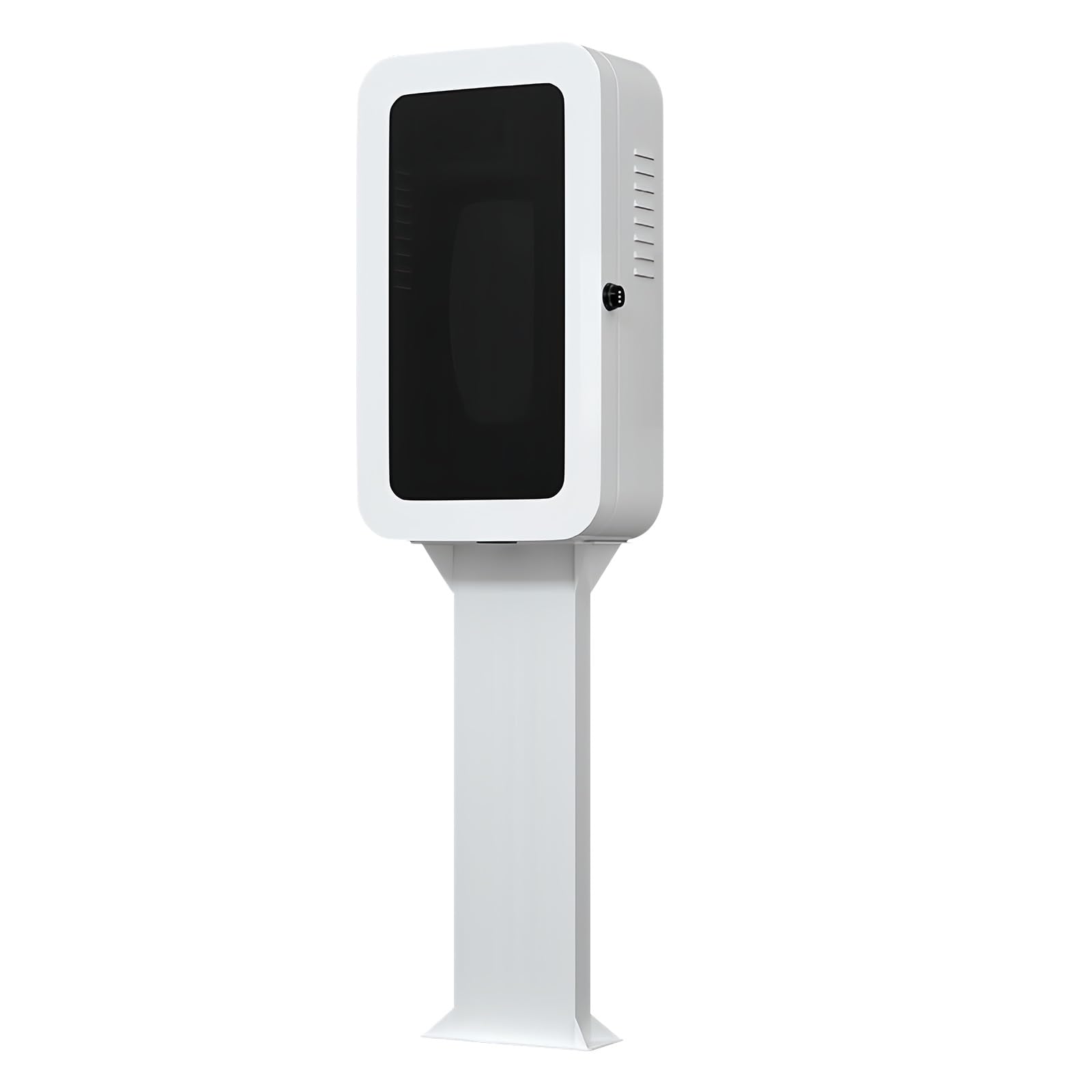 Zewnętrzna skrzynka ładująca do pojazdów elektrycznych, wodoodporna i odporna na słońce, blokada hasła, z różnymi ładowarkami i Secure EV Charr Solut (biały, Lar)