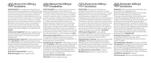 Glucosamin 500mg & Chondroitin - 120 kapseln - Versorgung für 40 Tage - SimplySupplements