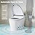 LALAHOO Smart Toilet Bidet with Tank Built in, Auto Open/Close, Heated Seat, Automatic Flush Bidet Toilet,Night Light, Elongated Japanese Toilets for Bathroom
