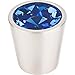 Blue Crystal Center Knob w Brushed Satin Nickel Shell (TKTK131BSN)