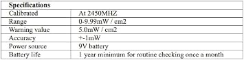 Microwave Leakage Detector