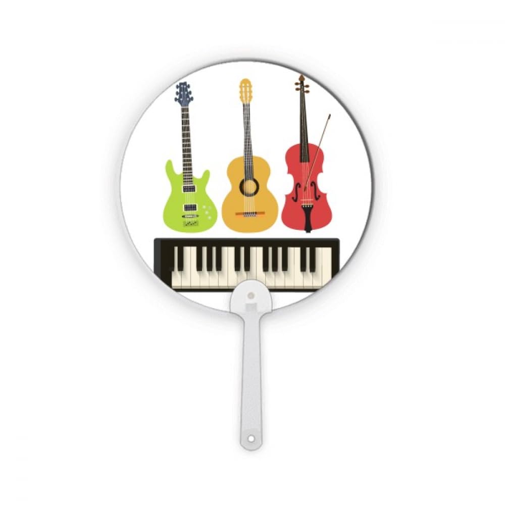 Éventail de poche guitare et piano idéal pour rester au frais en concert