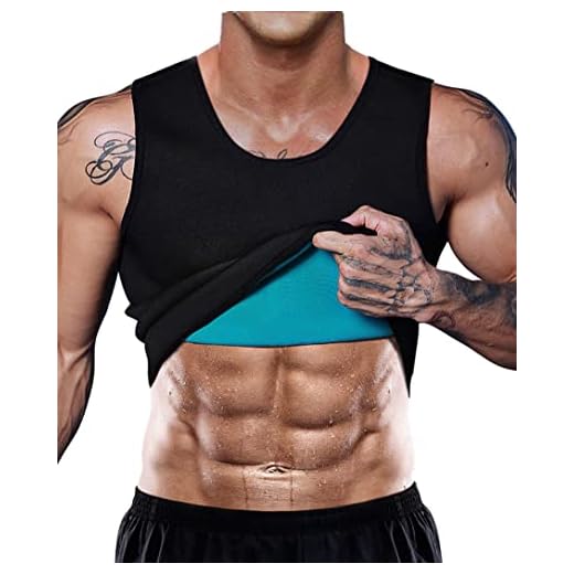 Camiseta Reductora LaLaAreal Hombre Faja Reductora Adelgazante de Neopreno Compresion para Perdida de Peso, Faja Abdomen y Barriga Size L