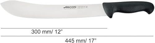 Miniatura 2 de Arcos Cuchillo de carnicero de acero inoxidable nitrum de 12 pulgadas y hoja de 11.811 in. Cuchillo de cocina profesional para cortar carne, pescado
