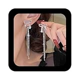Longues boucles d'oreilles en strass comme sur les images, conviennent à la plupart des femmes, simples et élégantes.