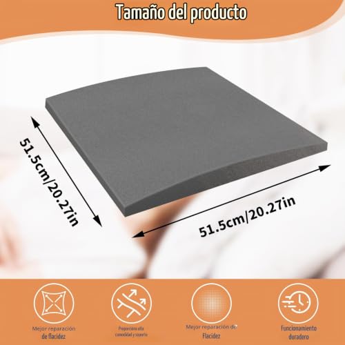Miniatura 2 de Culinavog Soporte De Cojín De Sofá De 50 X 50 Cm, Cojín De Asiento De Sofá Para Reparación De Hundimiento, Soporte De Asiento De Muebles, Plancha De Espuma De Alta Densidad Para Sillas, Sala De Estar