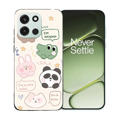 GYDQQKJ Funda para OnePlus Turbo 6 5G, Carcasa Shell Negro Flexible Ultra Soft Slim Suave TPU Silicona Cover Gel Tapa Caso Case para OnePlus Turbo 6 5G (6.78') - LLM47