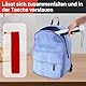 HURRISE Faltbarer Gehstock, 127 cm Gehstock Klappbar Für Sehbehinderte, Blindenstock Mit Kugel, Gehhilfe für Senioren inklusive Aufbewahrungstasche, Damen und Herren Krücke