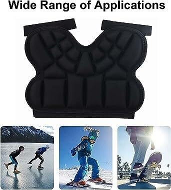 WEITING Gepolsterte Schutzshorts – Snowboard-Hüftschutz, Bequeme Und Atmungsaktive Hüftpolster, Hüft- Und Steißbeinschutz-Crashhose for Snowboard, Ski 3D Shorts