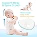 Baby Pillow for Newborn, Baby Head Shaping Pillow for Flat Head Syndrome Prevention, Memory Foam Cushion for Flat Head Syndrome Prevention and Head Support