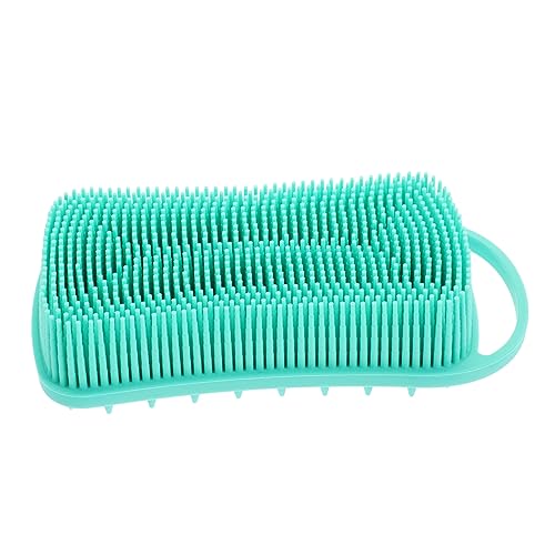 Happyyami Silicone Shower Brush for Body Cleaning and Massage Soft Bristles Bath Cleaning Tool for Home Shower Routine