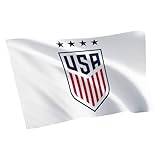 Desert Cactus US Soccer Flag USWNT United States Women's National Team 100% Polyester Indoor Outdoor 3x5 feet Officially Licensed Gear (White, USA Soccer - D)