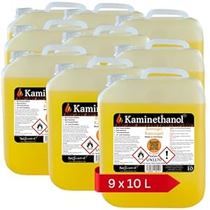 Kaminethanol 90 Liter Brenngel 10 Liter Kanister