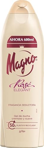 Magno - Gel de Ducha Rose 6000ml – Con aceite de almendra – Fragancia con toques silvestres y hierbas aromáticas
