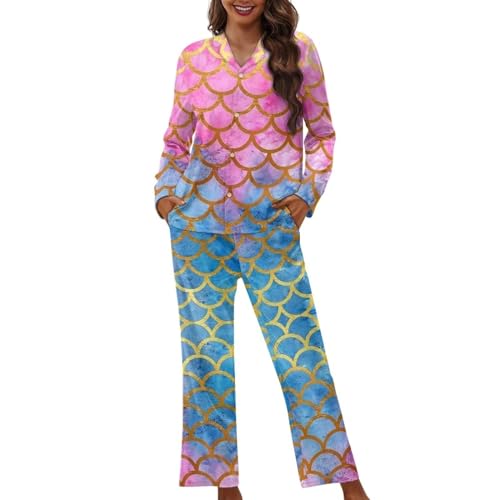Pyjama femme pour cocooning vêtement de nuit doux Balance sirène S