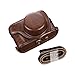 TECKEEN Travel Lightweight Protective Leather Case Bag + Shoulder Strap for Fujifilm X100V X100F X100T X100S X100 Camera
